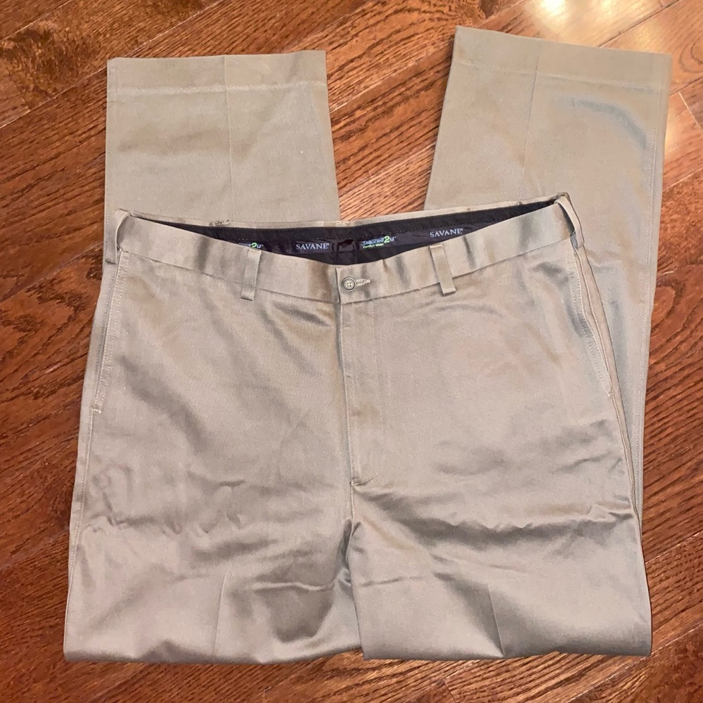 Savane Olive Green Dress Pant. #0794